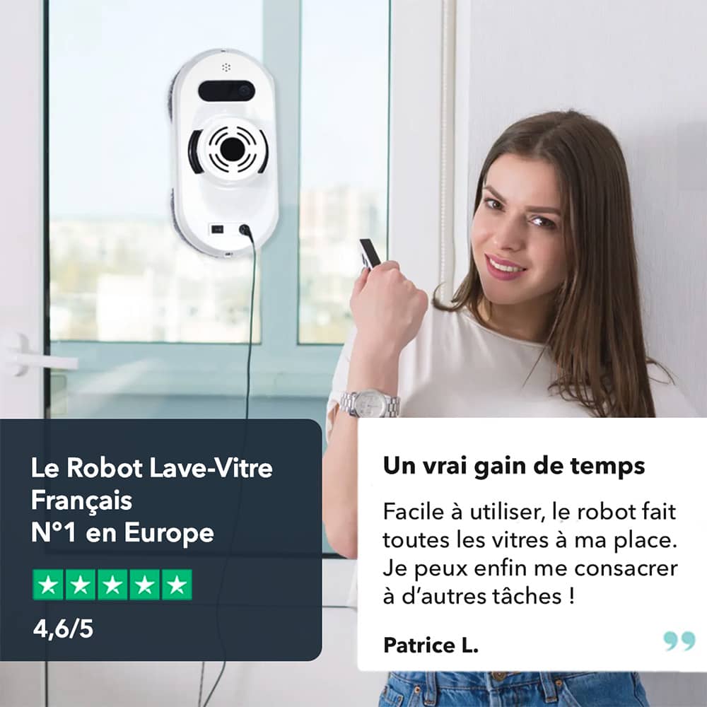 Avis client pour robot lave vitre nettoyage automatique